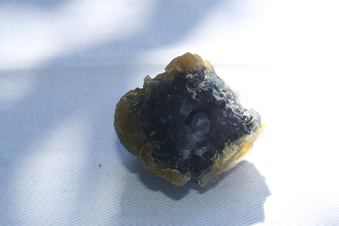 Purple and Butterscotch Fluorite from Riemvasmaak , South Africa  4863